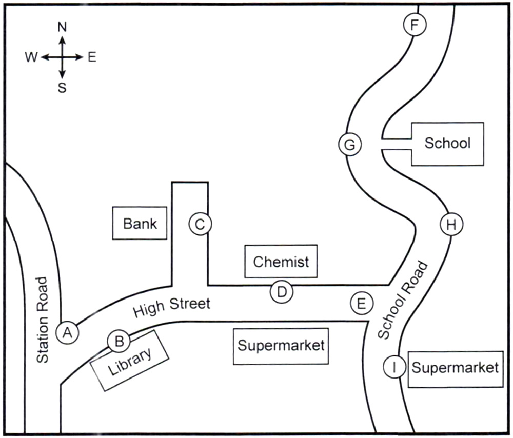 Map of proposed traffic changes in Granford
